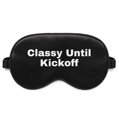 Game Day Sleep Mask: Classy Until Kickoff Football Design