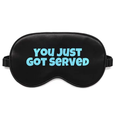 Tennis Lover Sleep Mask: You Just Got Served Design