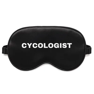 Cyclist Psychologist Sleep Mask: The CYCOLOGIST Pun for Bike Lovers