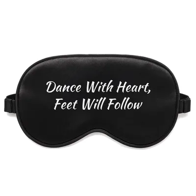 Dance with Heart Sleep Mask for Passionate Dancers