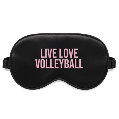 Live Love Volleyball Sleep Mask for Court Enthusiasts