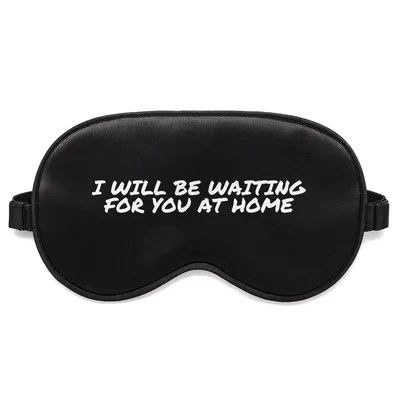 Waiting at Home Sleep Mask for Softball Catchers