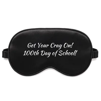 Teacher Crayon Pun Sleep Mask for the 100th Day Celebration