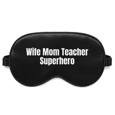Teacher Mom Superhero Sleep Mask for the Multitasker