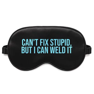 Can Weld It Sleep Mask: Sarcastic Trade Humor for Rest