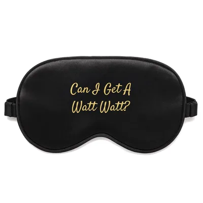 Electrician Pun Sleep Mask: Can I Get A Watt Watt Design