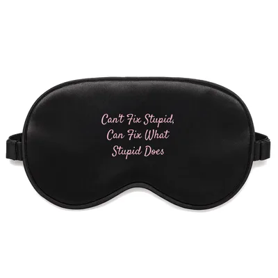 Auto Mechanic Sleep Mask: Can't Fix Stupid Design