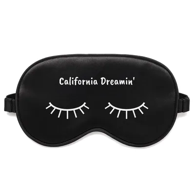 California Dreamin Sleep Mask: Minimalist Eyelash Design
