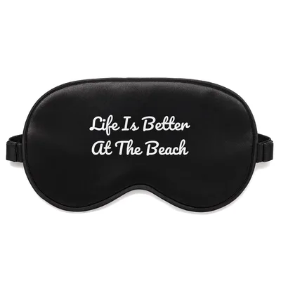 Beach Lover Sleep Mask Life Is Better At The Beach Retro Print