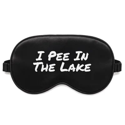 Lake Vacation Sleep Mask Bold Lake Humor Design