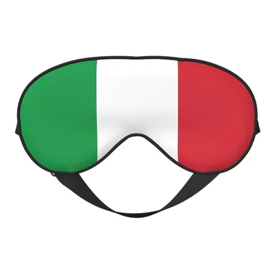 Italian Flag Sleep Mask for Travel and Everyday Rest