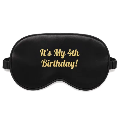 Turning Four Birthday Sleep Mask Celebrate a Special Milestone
