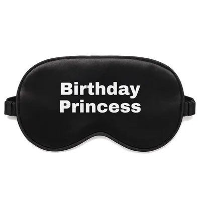 Birthday Princess Sleep Mask: Bold Text Design for Celebrants
