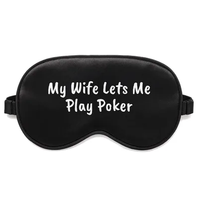Husband Poker Player Sleep Mask for Card Game Lovers
