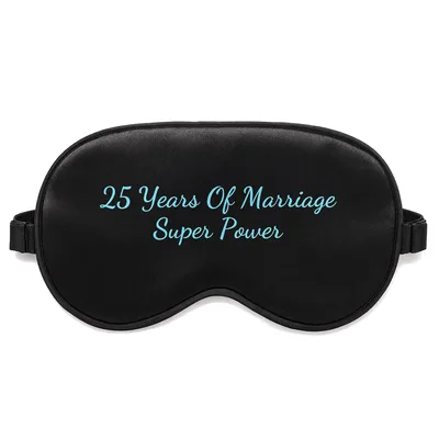 25 Years Marriage Sleep Mask - 25th Anniversary Survivor Design